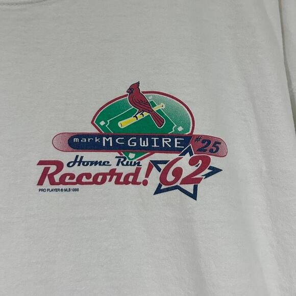 Vintage 1998 Mark McGwire Home Run Record Tee Shirt - Picture 4 of 8